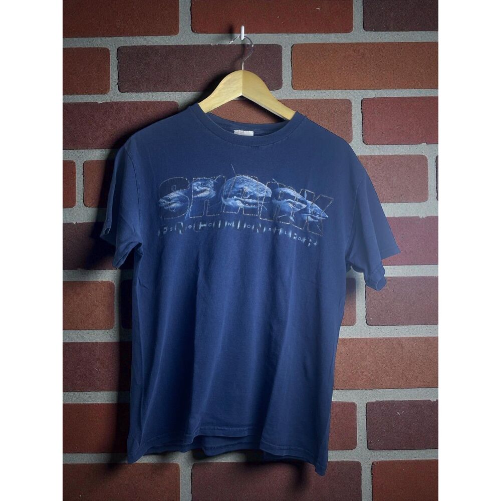 Vintage SeaWorld “Shark” Blue Graphic Tee – Size M